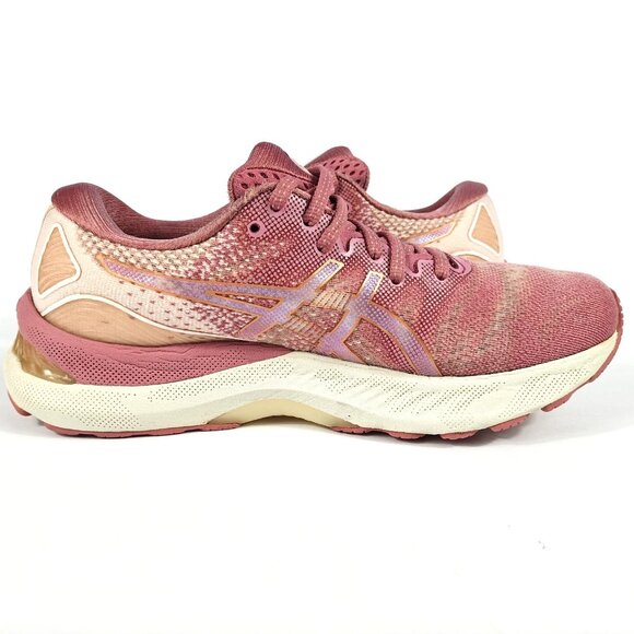 Asics Gel-Nimbus 23 Womens 8 Pink White Cushioned Running Shoes Comfort 1012A885 - Picture 10 of 16